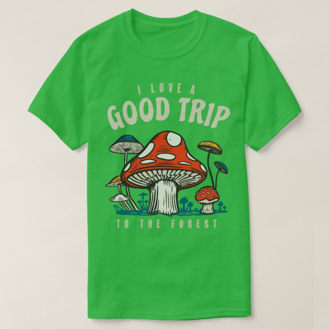 Camiseta Cogumelos Trippy (Frente do Design)