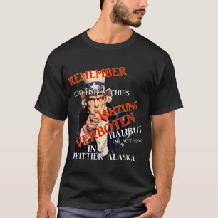 Camiseta Coho Chinook Alasca Lembrança Viagem Férias Peixe