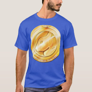 Camiseta Coin de coelho 2023 Feliz Ano Novo Chinês
