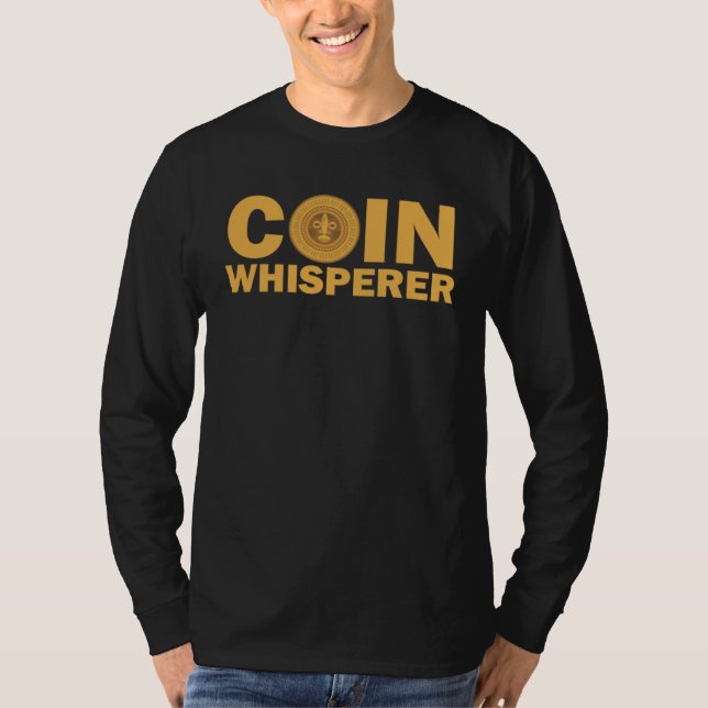 Camiseta Coin Whisperer Treasure Metal detecting (Frente)