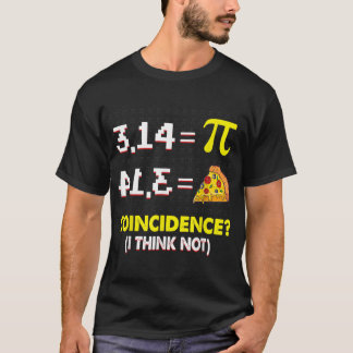 Camiseta Coincidência Eu Acho Que Não Matemática Pun Feliz