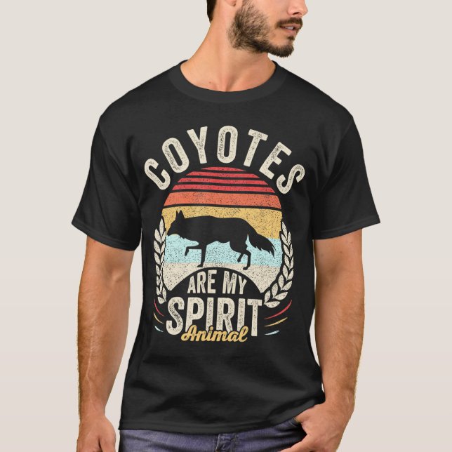 Camiseta Coiotes São O Meu Espírito Animal Coyote (Frente)