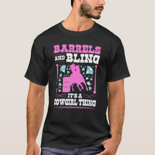 Camiseta Coisa de Cowgirl de Barris e Brilho Cavalo de Rode