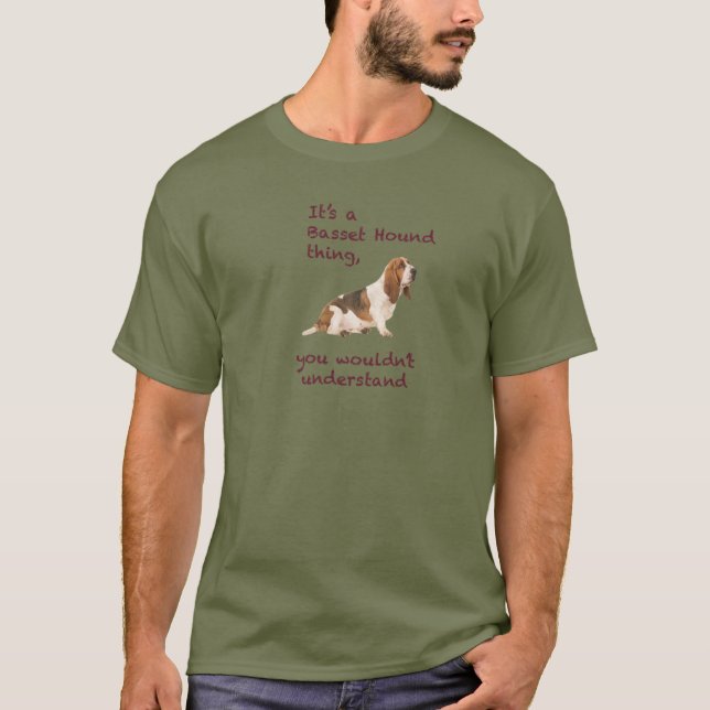 Camiseta Coisa do cão de Basset Hound (Frente)