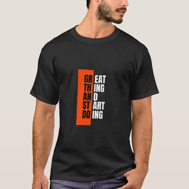 Camiseta Coisa do excelente começando (Frente)