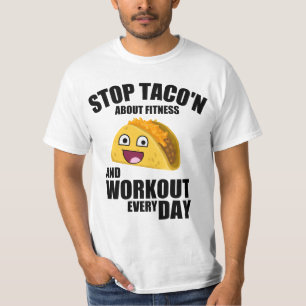 Camiseta Coisa engraçada, pare com o taco sobre malhação
