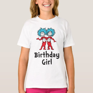 Camiseta Coisa Um Coisa Dois Gêmeos Aniversário   Menina de