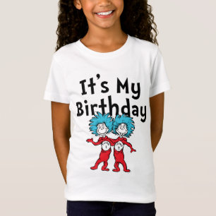 Camiseta Coisa Uma Coisa Duas   É o meu aniversário