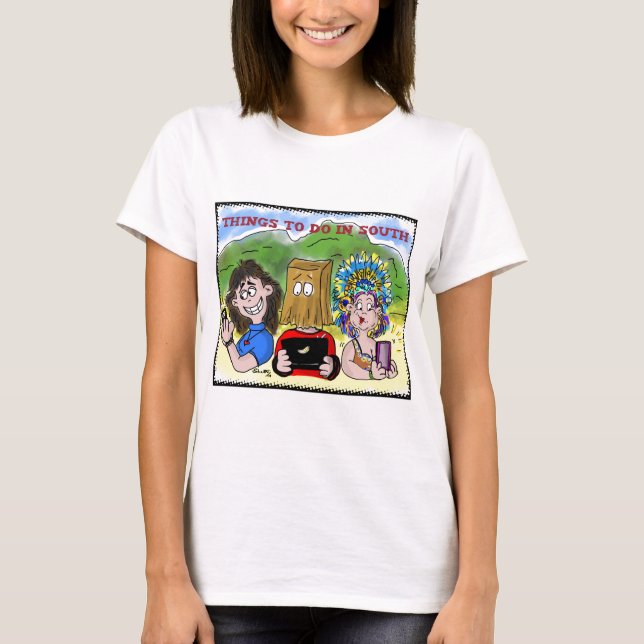 Camiseta Coisas a fazer no sul (Frente)
