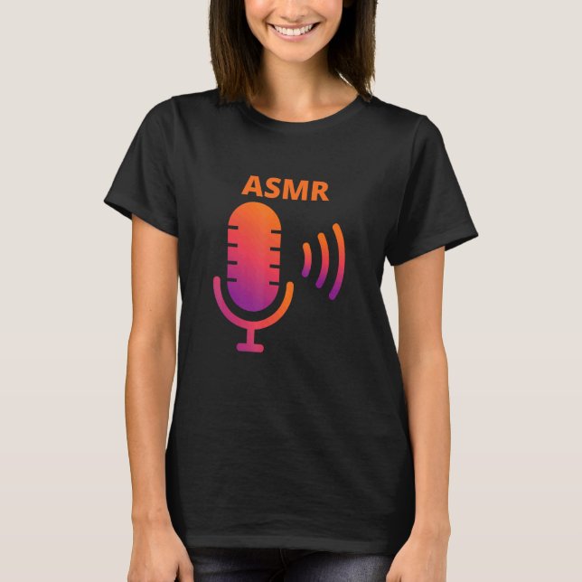 Camiseta Coisas Asmr Microfone Asmr (Frente)