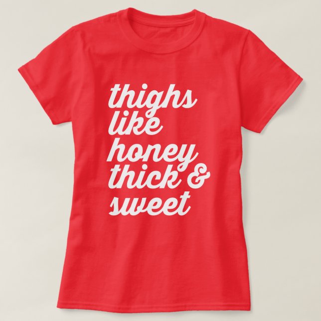 CAMISETA COISAS COMO MEL ESPESSA E DOCE (Frente do Design)