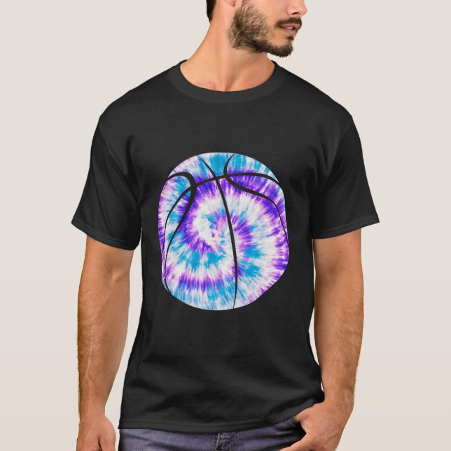 Camiseta Coisas De Bysketbyll Tatim Dye Para Uma Garota Ado (Frente)