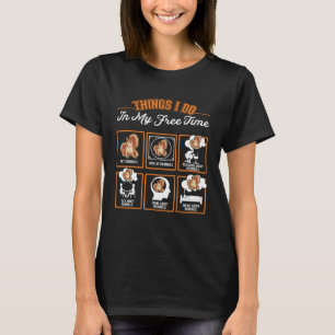 Camiseta Coisas de esquilo que faço no meu esquilo do tempo