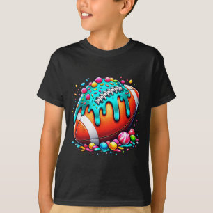 Camiseta Coisas de Futebol com Gotejamento de Sorvete Para 