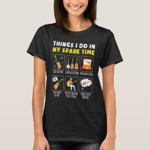 Camiseta Coisas De Música De Violão Que Faço No Meu Tempo D