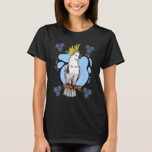 Camiseta Coisas de papagaio Design azul Cockatoo