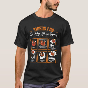 Camiseta Coisas de Raposa que faço no meu tempo livre Rapos