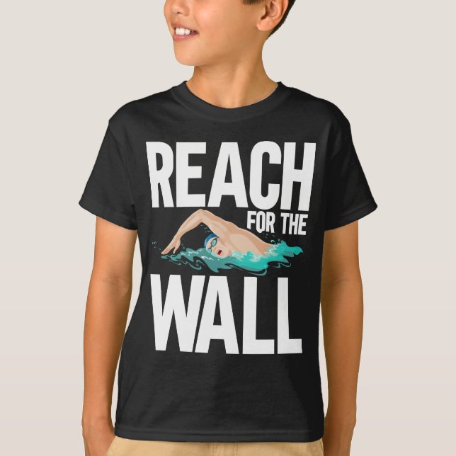 Camiseta Coisas de Swimmer da Equipe de Nadação Engraçada (Frente)