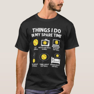 Camiseta Coisas Engraçadas Que Eu Faço No Meu Tempo Espar