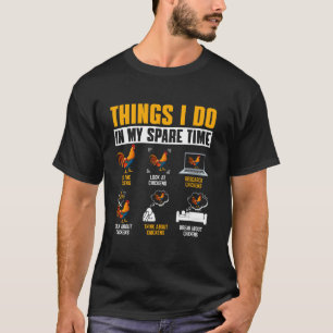 Camiseta Coisas Engraçadas Que Faço No Meu Tempo Livre Aman