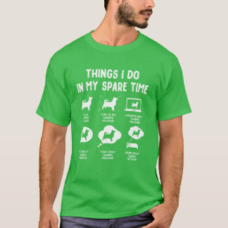 Camiseta Coisas engraçadas que faço no meu tempo livre com