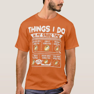 Camiseta Coisas Engraçadas que faço no meu tempo livre Guin