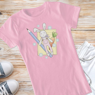 Camiseta Coisas Fofas Kawaii de Pelúcia Coelho Crianças