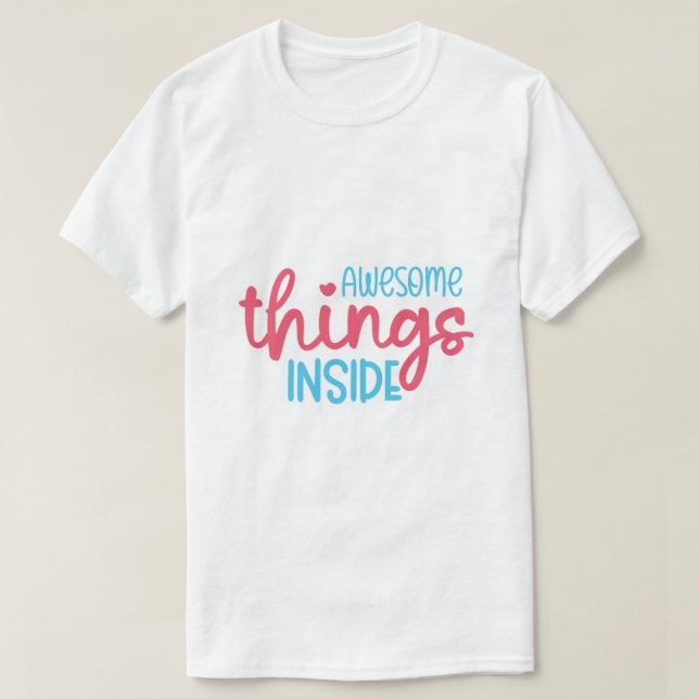 Camiseta Coisas Incríveis Por Dentro (Frente do Design)
