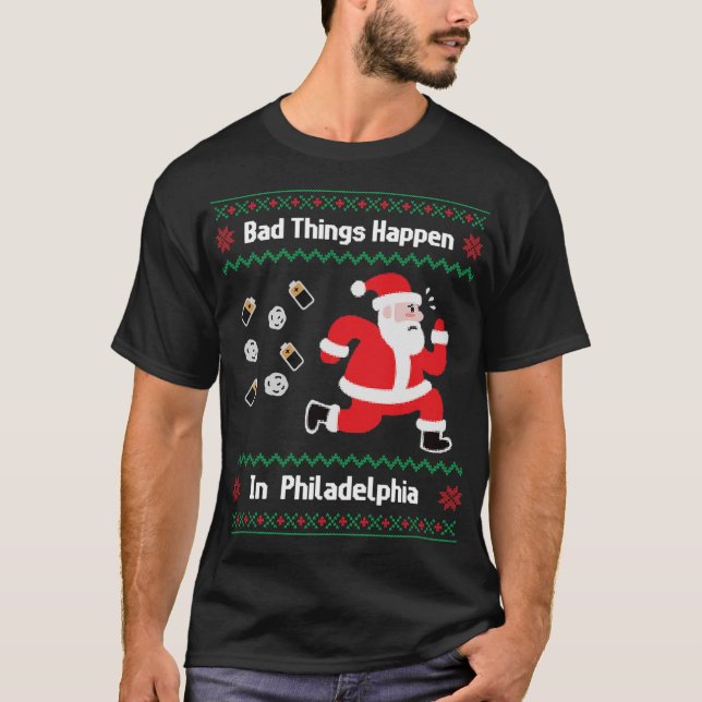 Camiseta Coisas Más Engraçadas Acontecem no Natal da Filadé (Frente)