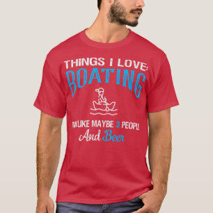 Camiseta Coisas que adoro Barco e Beer amam velejar