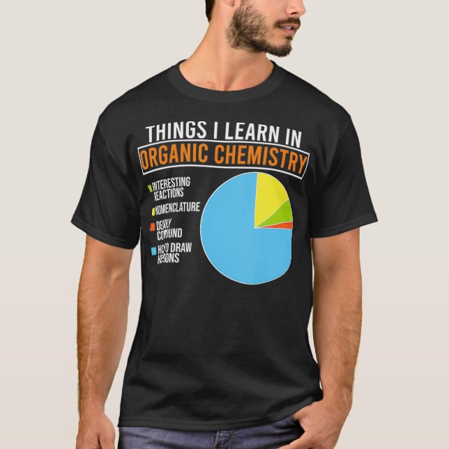 Camiseta Coisas Que Aprendi Na Química Orgânica Engraçada (Frente)