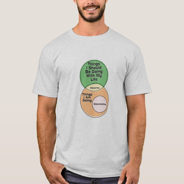 Camiseta Coisas Que Eu Deveria Fazer Com Meu Diagrama De Vi (Frente)