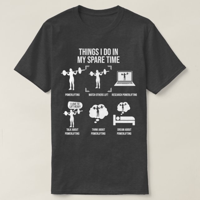 Camiseta Coisas Que Eu Faço Em Meu Tempo De Sobrevivência M (Frente do Design)