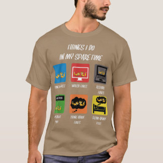 Camiseta Coisas Que Eu Faço Em Meu Tempo Livre
