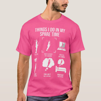 Camiseta Coisas Que Eu Faço Em Meu Tempo Livre Subindo Gelo