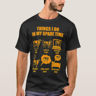 Camiseta Coisas Que Eu Faço Em Minhas Vacas De Alimentação