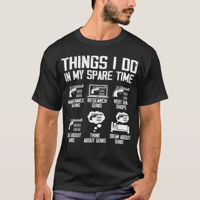 Camiseta Coisas Que Eu Faço No Meu Tempo De Sobrevivência E (Frente)