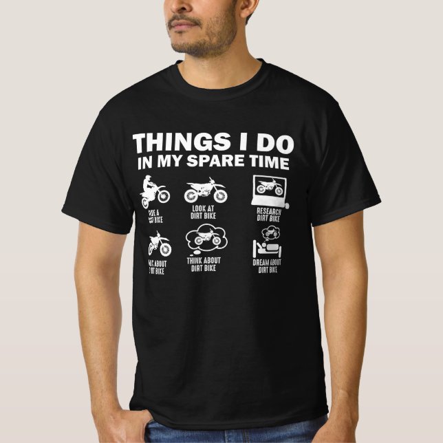 Camiseta Coisas Que Eu Faço No Meu Tempo Esparso, Sujando B (Frente)