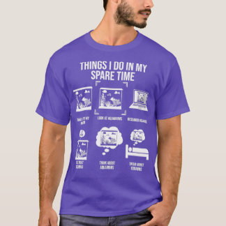 Camiseta Coisas Que Eu Faço No Meu Tempo Inteiro Peixes Eng