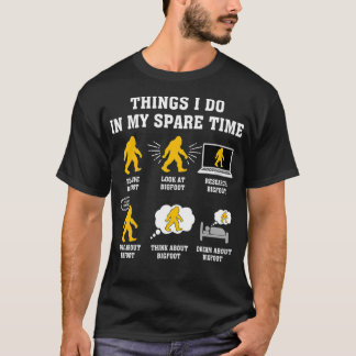 Camiseta Coisas Que Eu Faço No Meu Tempo Livre Acreditam En