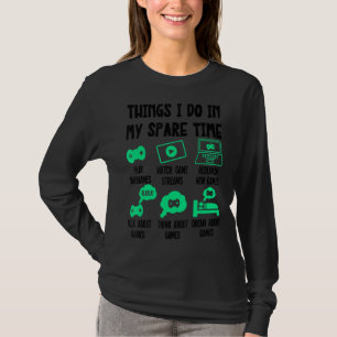 Camiseta Coisas Que Eu Faço No Meu Tempo Livre, Vídeos De J