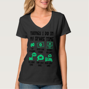 Camiseta Coisas Que Eu Faço No Meu Tempo Livre, Vídeos De J