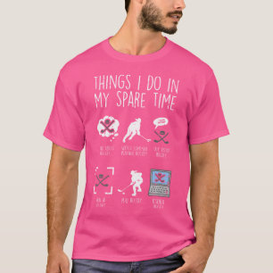 Camiseta Coisas Que Eu Faço Pouco Tempo Jogando Esportes En
