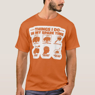 Camiseta Coisas Que Faço Em Meu Trator De Tempo Livre Fazen