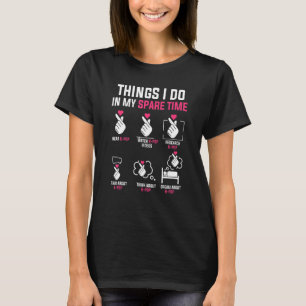 Camiseta Coisas que faço na minha moda de pop de tempo livr