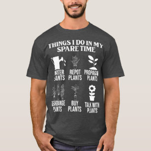 Camiseta Coisas que faço no meu jardineiro de hobby diário