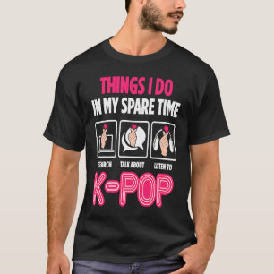 Camiseta Coisas que faço no meu Kpop de tempo livre