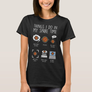 Camiseta Coisas que faço no meu tempo livre Churrasco engra