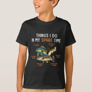 Camiseta Coisas que Faço no Meu Tempo Livre Coisas Engraçad
