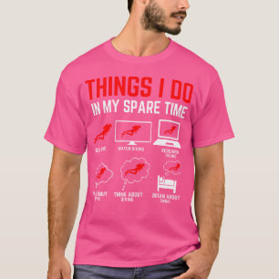 Camiseta Coisas que Faço no Meu Tempo Livre de Mergulho